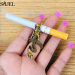 Classic Design Dragon Shape Smoking Rings for Women Men Punk Vintage Animal Snake Ring Opening Adjustable Finger Jewelry 2024