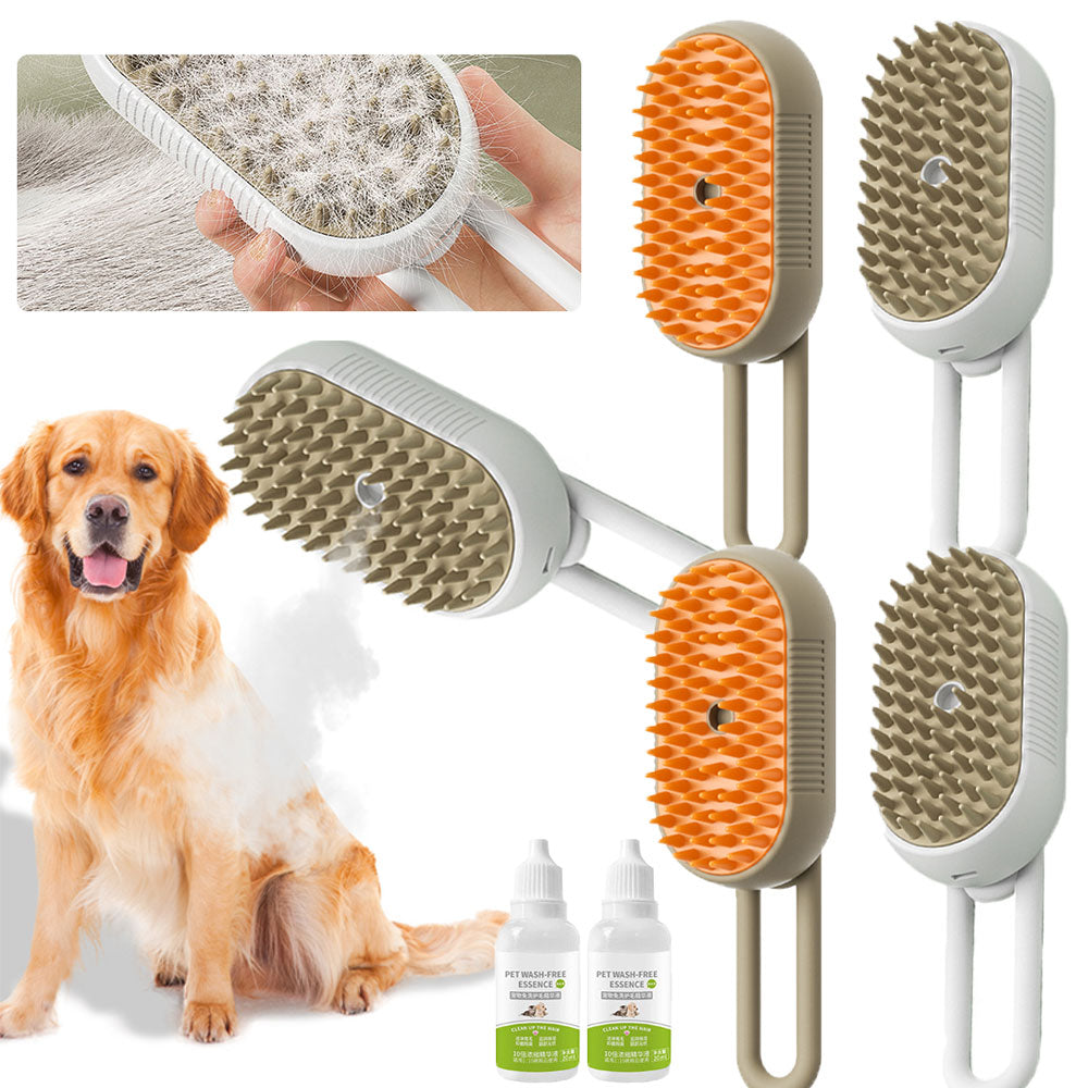 Cat Steam Brush Steamy Dog Brush Electric Spray Cat Hair Brushes With Electric Water USB Rechargeable Cat Dog Massage Brush