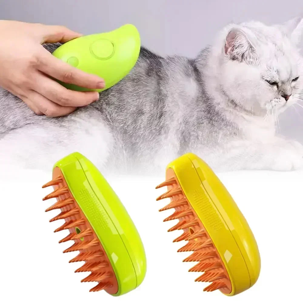 Steam Dog Hair Brush Electric Spray Cat Hair Brush 3in1 Dog Hair Steam Brush Cat Dog Cleaning Massage Beauty Comb Hair Brush