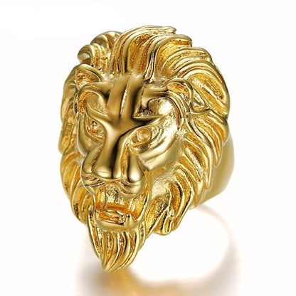 hot sale Gold silver color Stainless steel Lion &