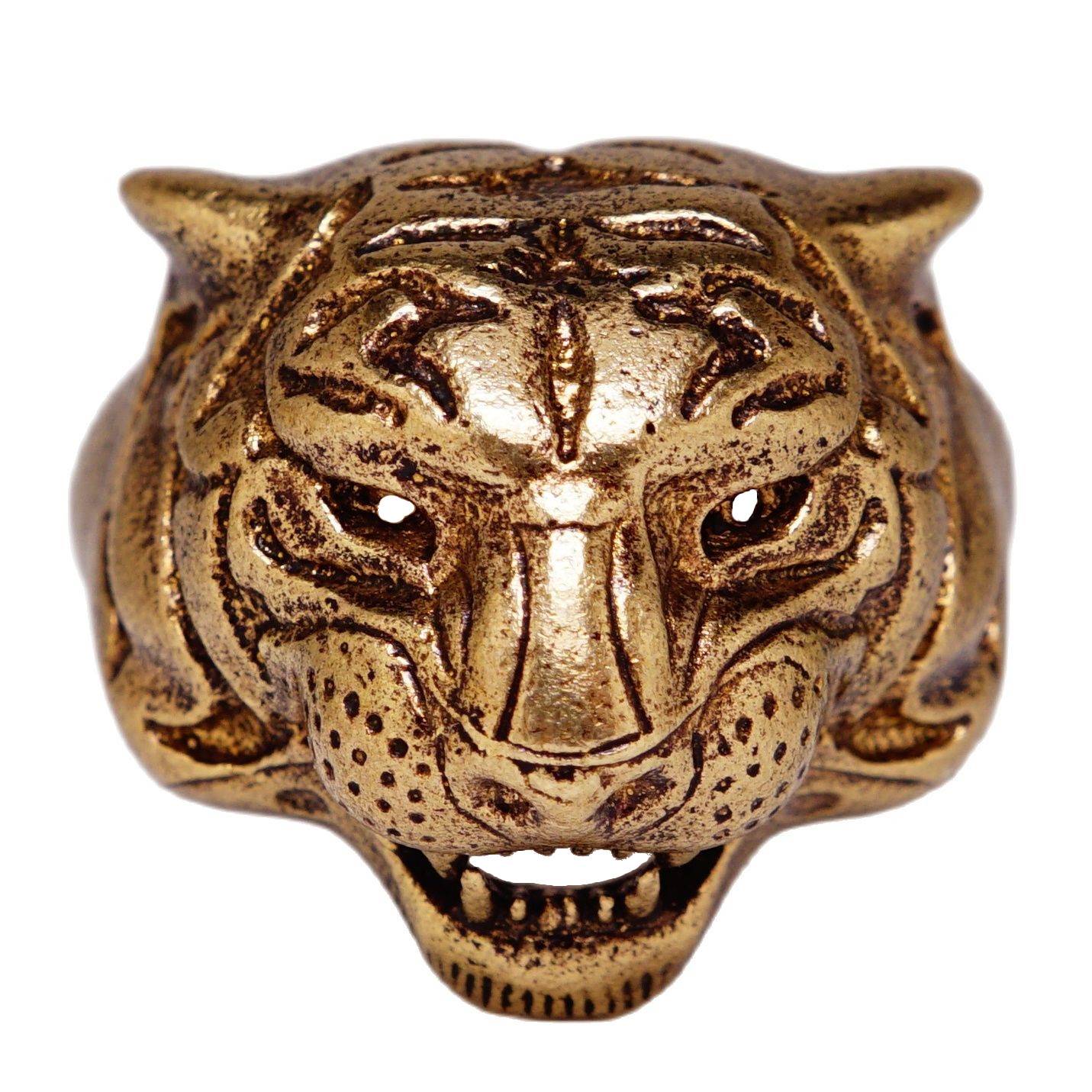 Ring male tiger head (brass, bronze) 1106 good things ring male brutal year Tiger