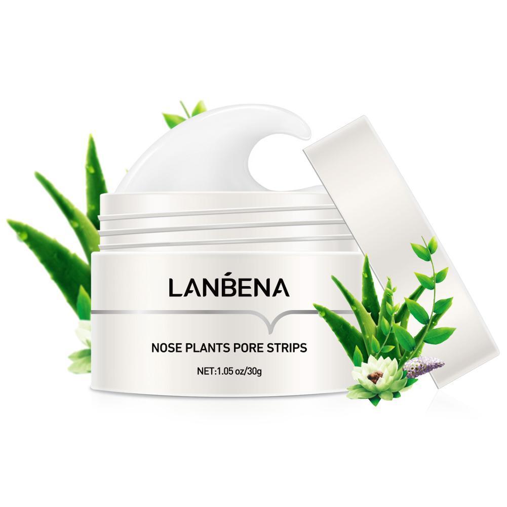 LANBENA Blackhead Remover Cream Paper Plant Pore Strips Nose Acne Cleansing Black Dots Peel Off Mud Mask Treatments Skin Care