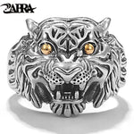 ZABRA Thailand Silver Ring Tiger Original Personality Tiger Silver Men's Ring Bracelet S925 Sterling Silver Men's Ring