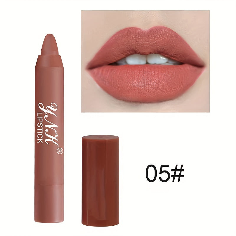 1PC 12Colors Lipsticks Pencil Waterproof Lasting.