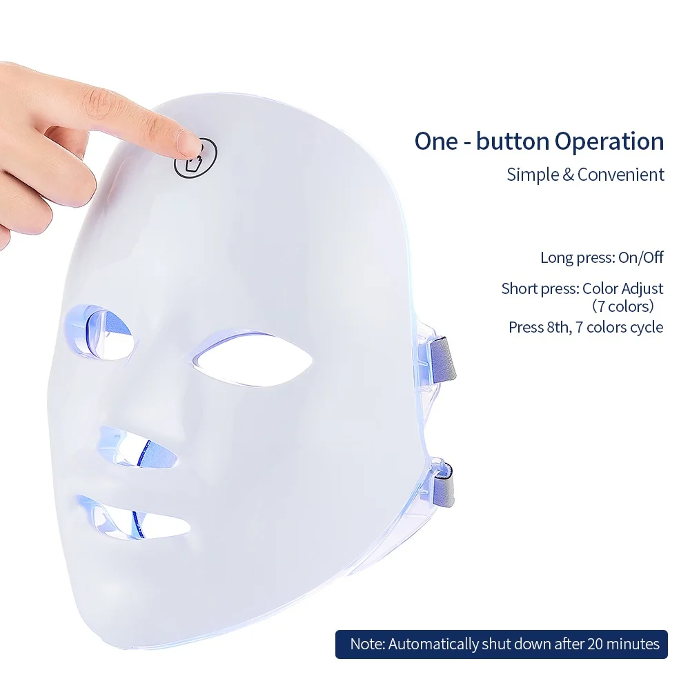 Transform Your Skin with the 7 Colors LED Facial Mask