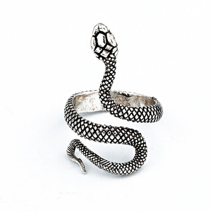 Lovely Snake Shape Open Adjustable Finger Ring for Women Simple Ring Fine Jewelry Girl Gift