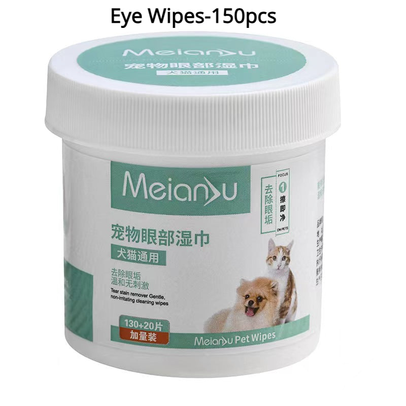 Pet Remove Dirt Eyes, Ears Wipes.