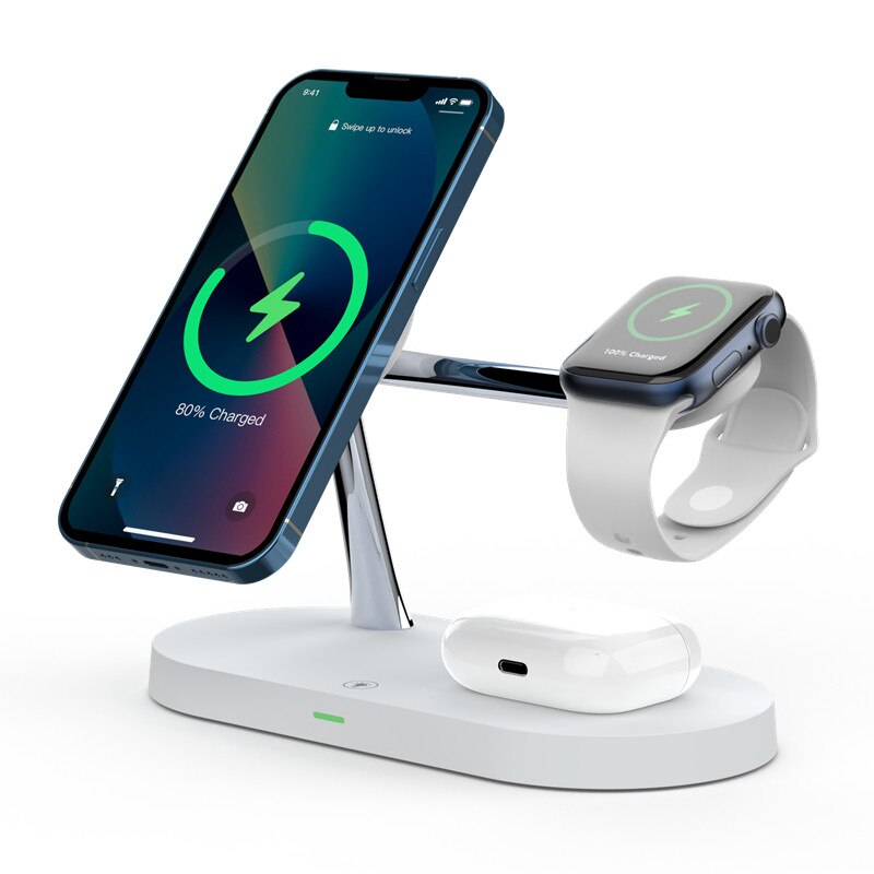 3-in-1 Magnetic Wireless Charger Stand For iPhone.