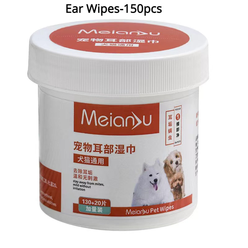 Pet Remove Dirt Eyes, Ears Wipes.