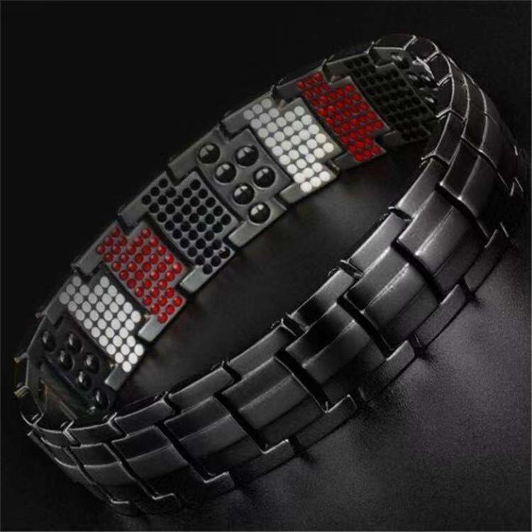 Creative Titanium Steel Bangle No Magnetic Man Charm.