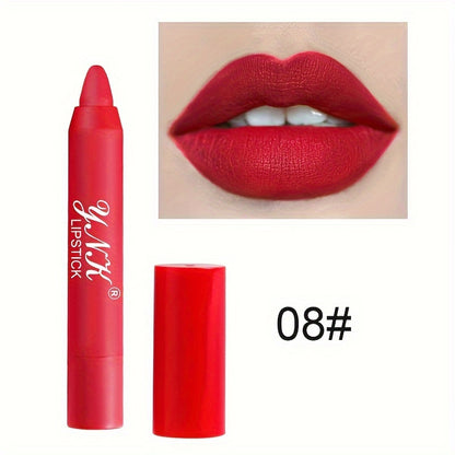 1PC 12Colors Lipsticks Pencil Waterproof Lasting.