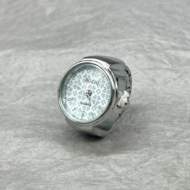 Quartz Finger Watch Ring for Men Women.