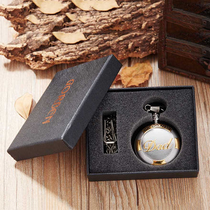 Vintage Silver Golden Luxury Pocket Watch.