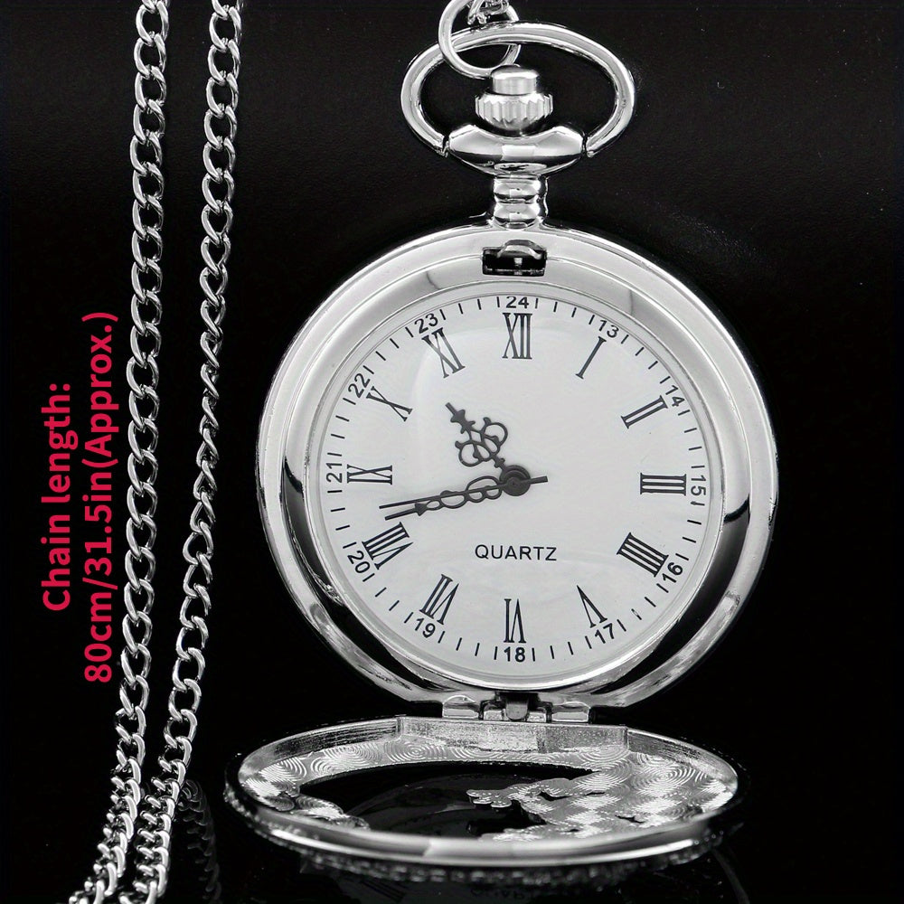 Zodiac Dragon Quartz Pocket Watch Vintage.