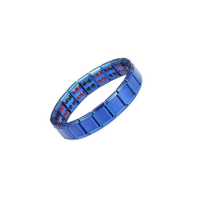 Creative Titanium Steel Bangle No Magnetic Man Charm.