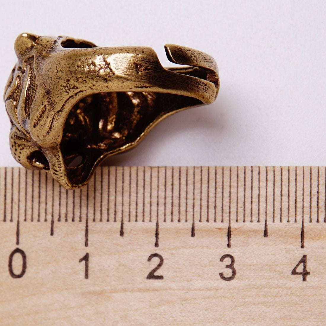 Ring male tiger head (brass, bronze) 1106 good things ring male brutal year Tiger