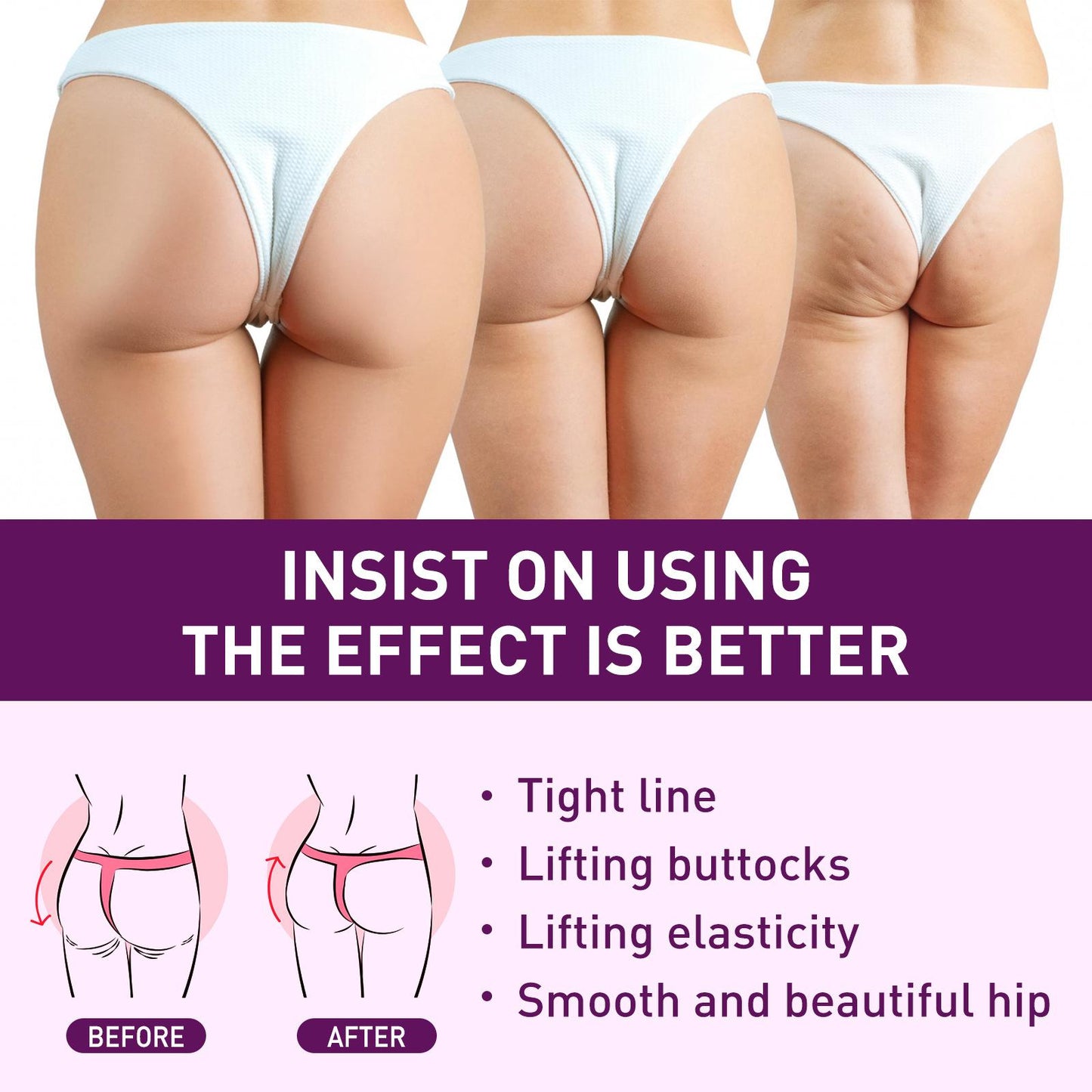 Hip Buttock Enlargement Cream Effective Lifting.