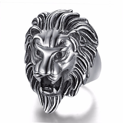 hot sale Gold silver color Stainless steel Lion &