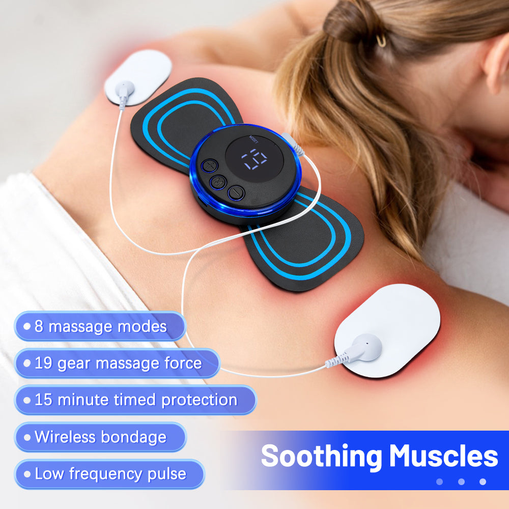 Neck Massager Mini Portable EMS Electric Cervical Massage.