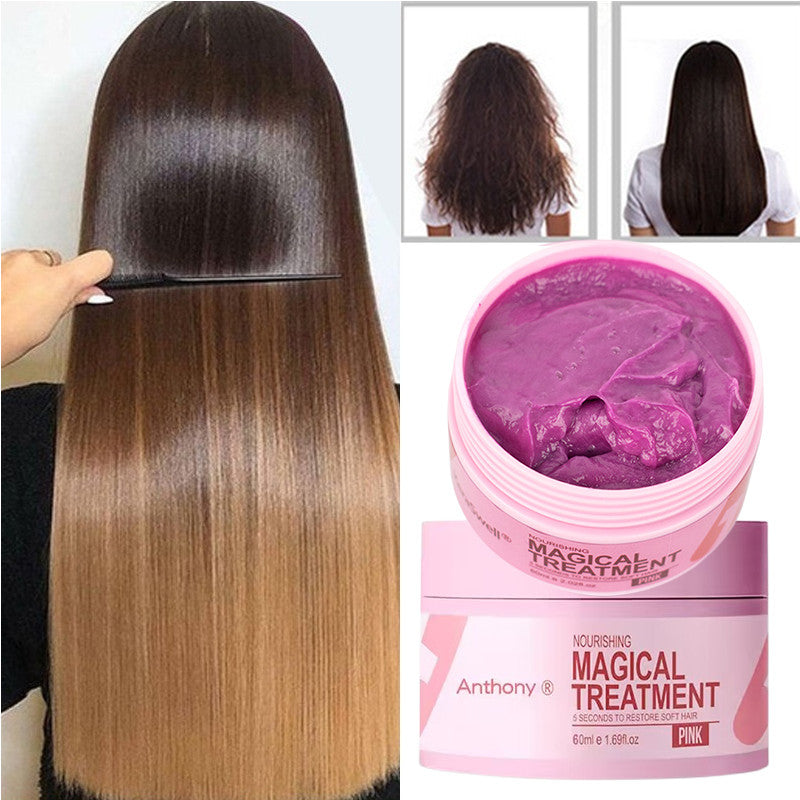 Keratin Collagen Hair Mask Magical Straighten Repair Dry Damaged.