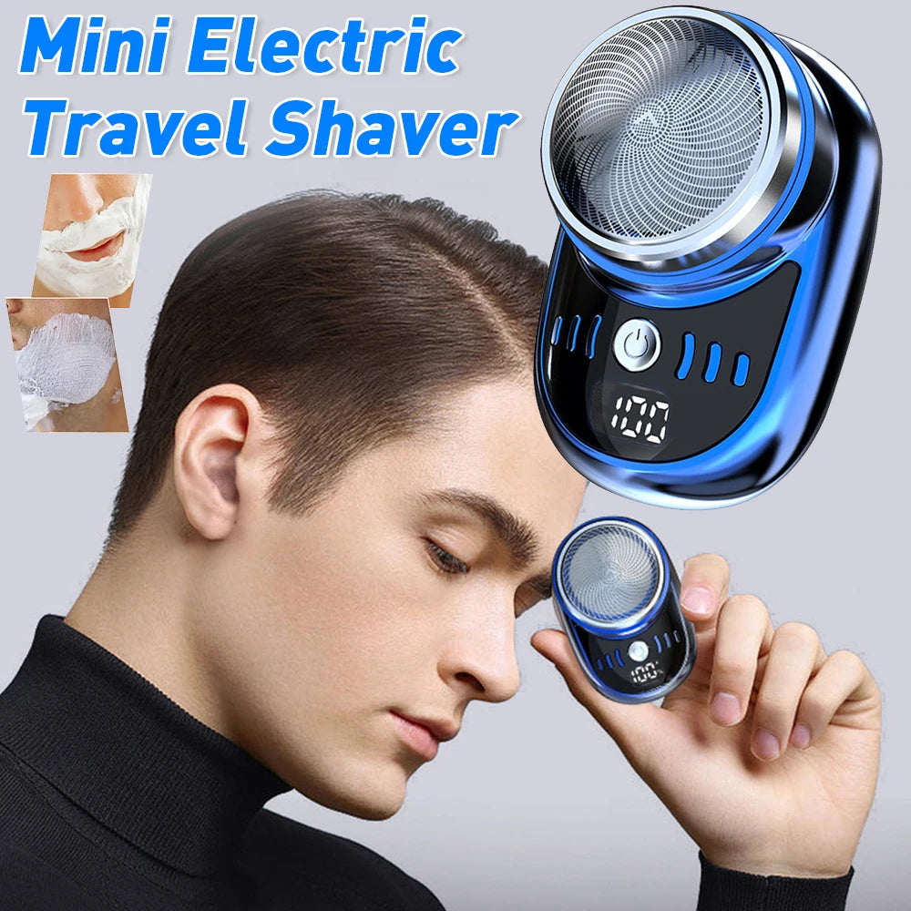 Mini Electric Travel Shaver for Men.