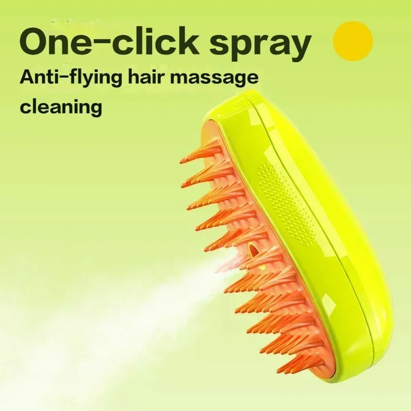 Steam Dog Hair Brush Electric Spray.