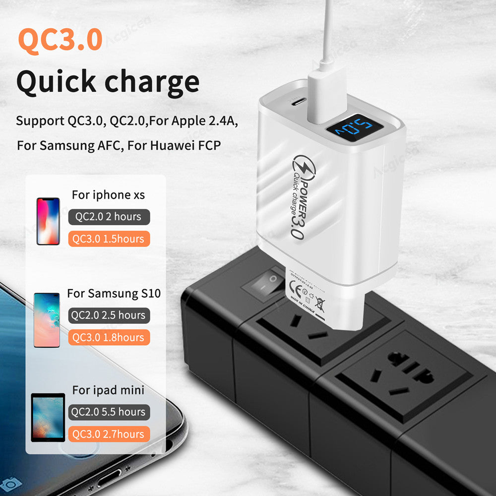 Fast Charge Adapter for Iphone Xiaomi Samsung Mobile.