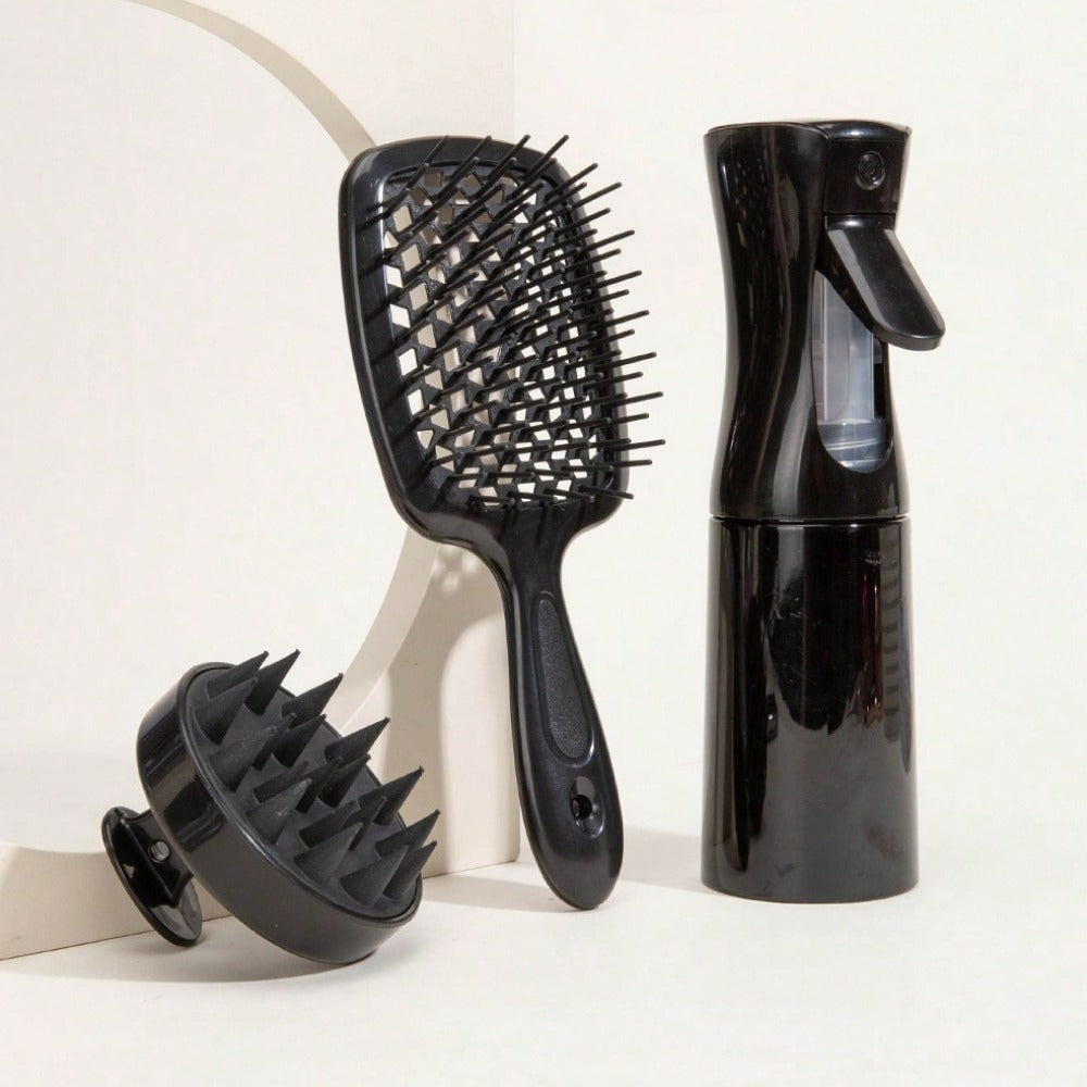 3Pcs Silicone Scalp Massage Brush Hair.