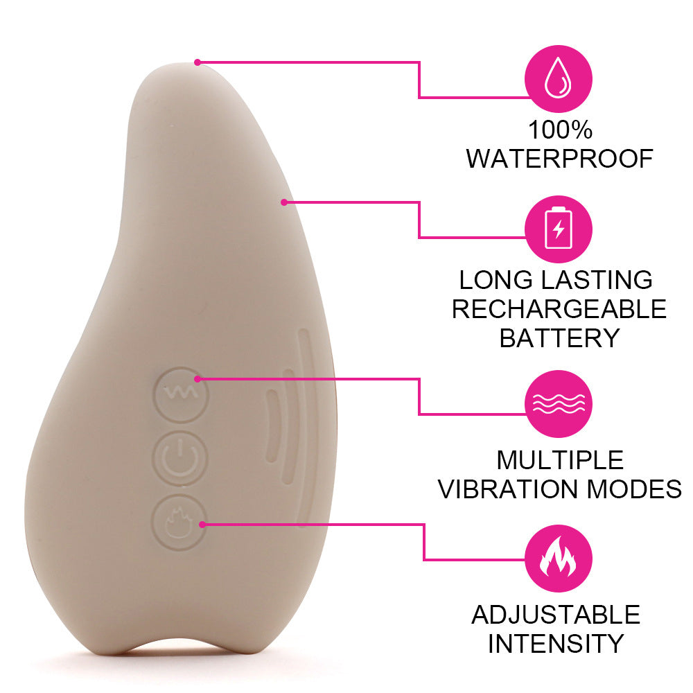 Soft Silicone Breast Massager Warming Lactation Massager for Breastfeeding and Clogged Ducts Improved Postpartum Milk Flow