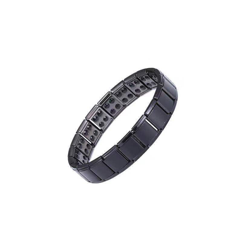 Creative Titanium Steel Bangle No Magnetic Man Charm.