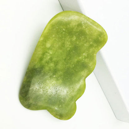 Natural Jade Stone Scraping Gua Sha Board Massager Face SPA Guasha Acupuncture Skin Beauty Facial Care Massage Tools