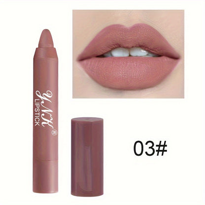 1PC 12Colors Lipsticks Pencil Waterproof Lasting.