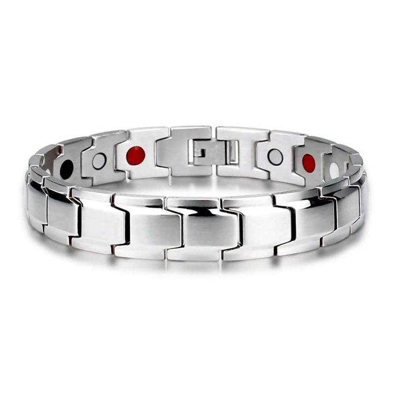 Creative Titanium Steel Bangle No Magnetic Man Charm.