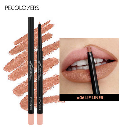 Waterproof Matte Lipliner Pencil Red Contour.