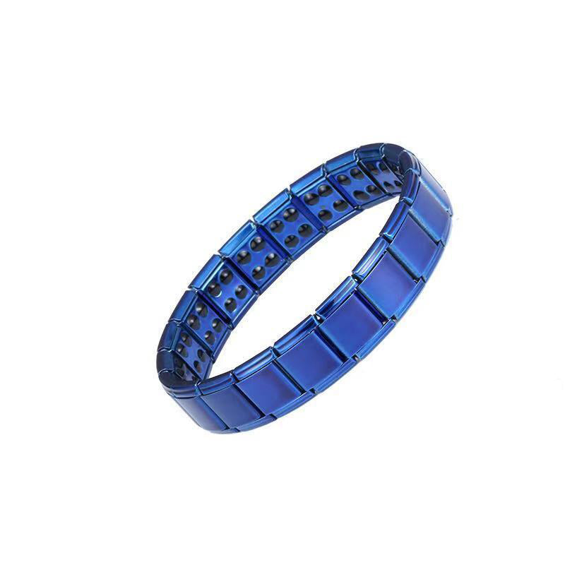 Creative Titanium Steel Bangle No Magnetic Man Charm.