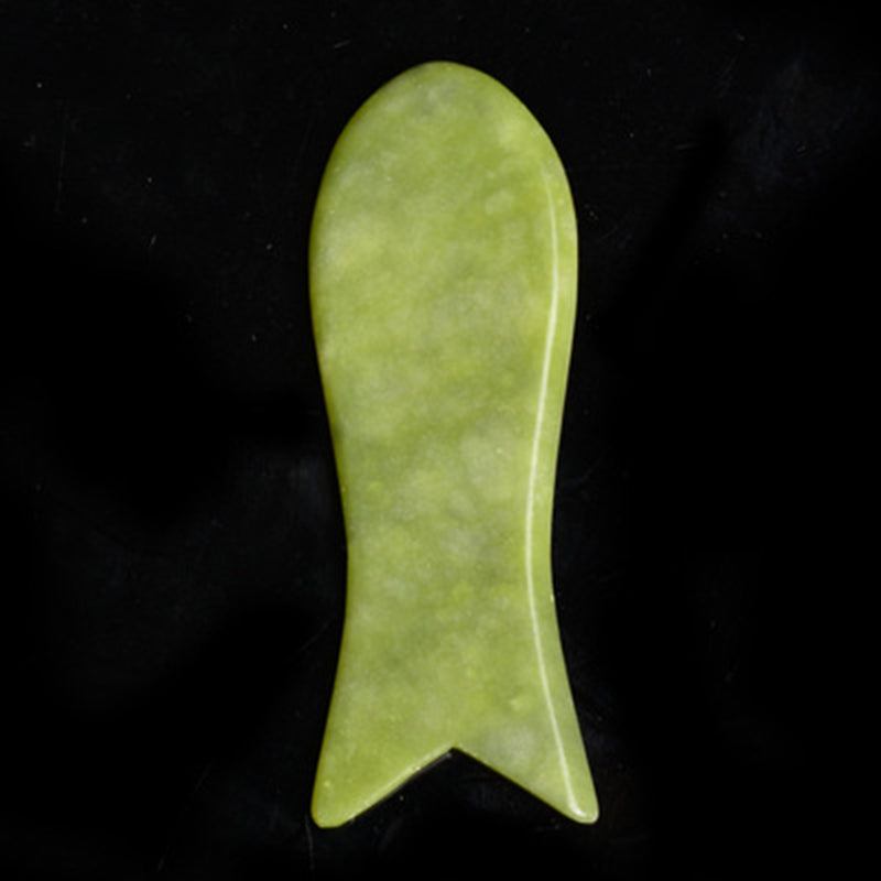 Natural Jade Stone Scraping Gua Sha Board Massager Face SPA Guasha Acupuncture Skin Beauty Facial Care Massage Tools