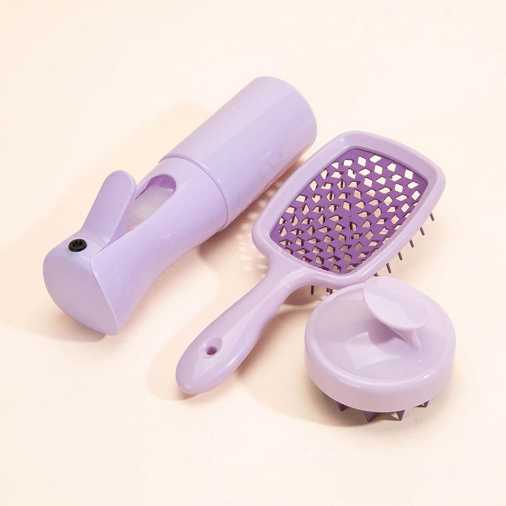 3Pcs Silicone Scalp Massage Brush Hair.