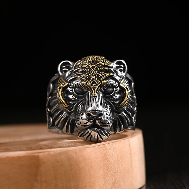 Silver King of Tiger Ring High Details.