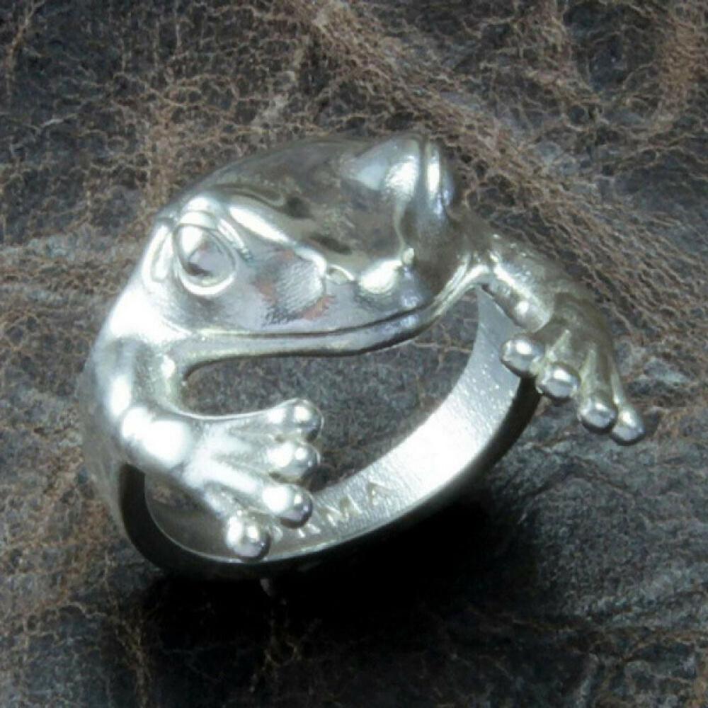 Frog Animal Vintage Shape Rings For Women Frog Toad Metal Wrap Finger Ring Unisex Ring Men Grilfriend Party Personality Gifts