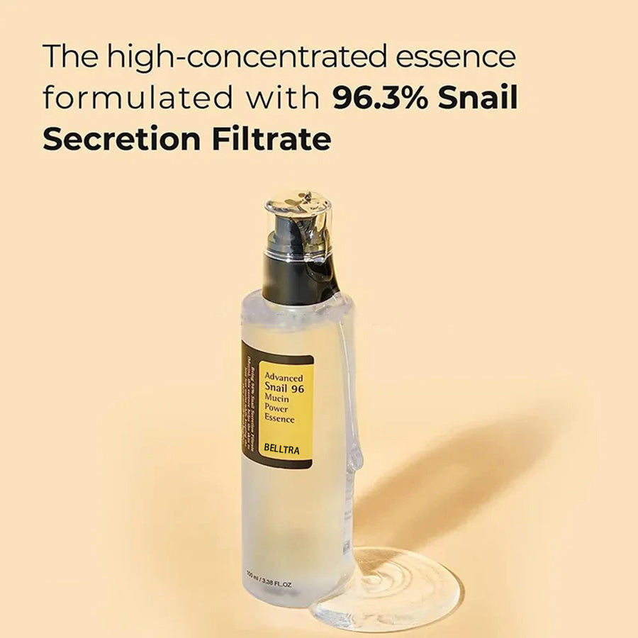 Snail Mucin 96% Korean Skin Care Facial Essence Fading.