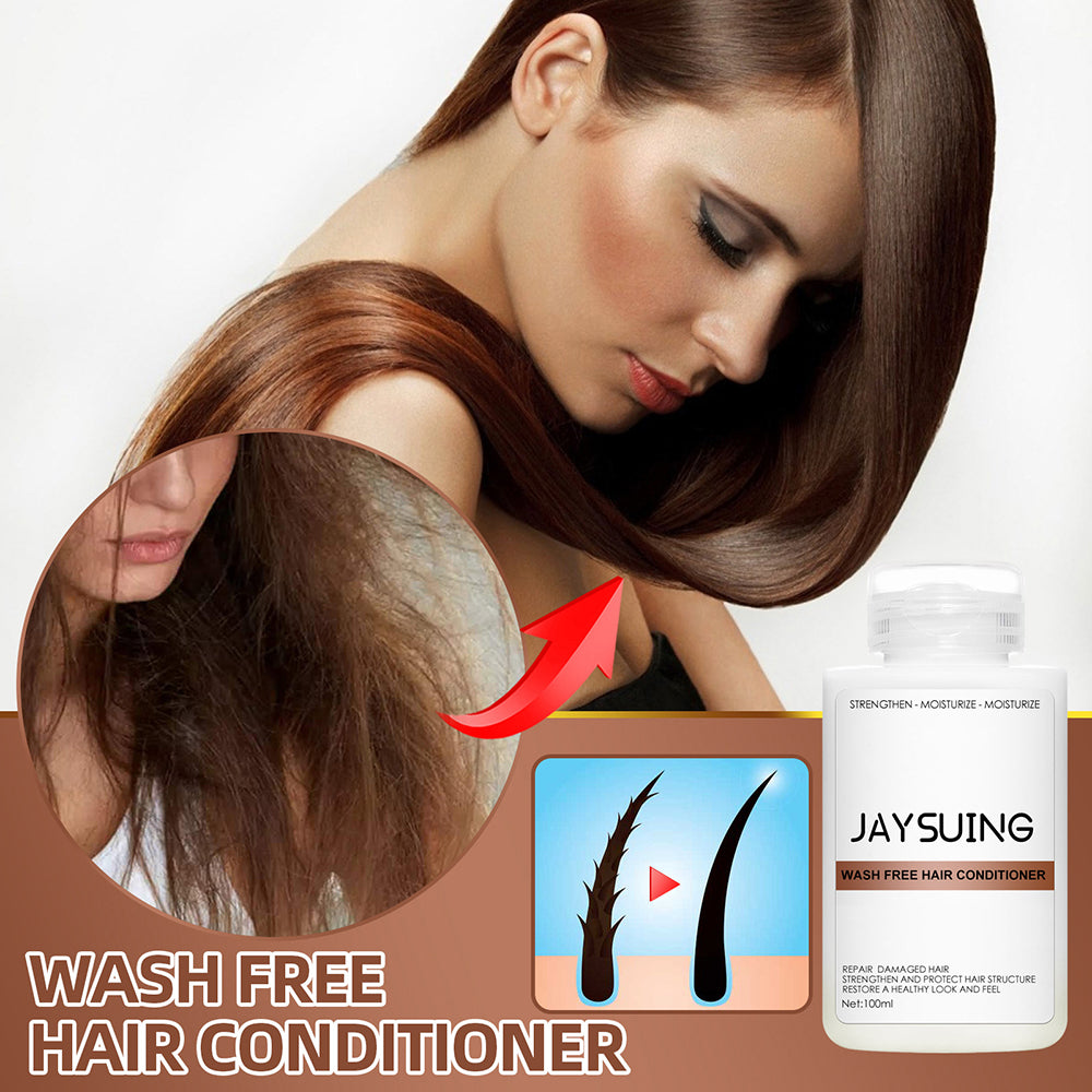 Wash Free Hair Conditioner Repairs Frizzy Soft Smooth.