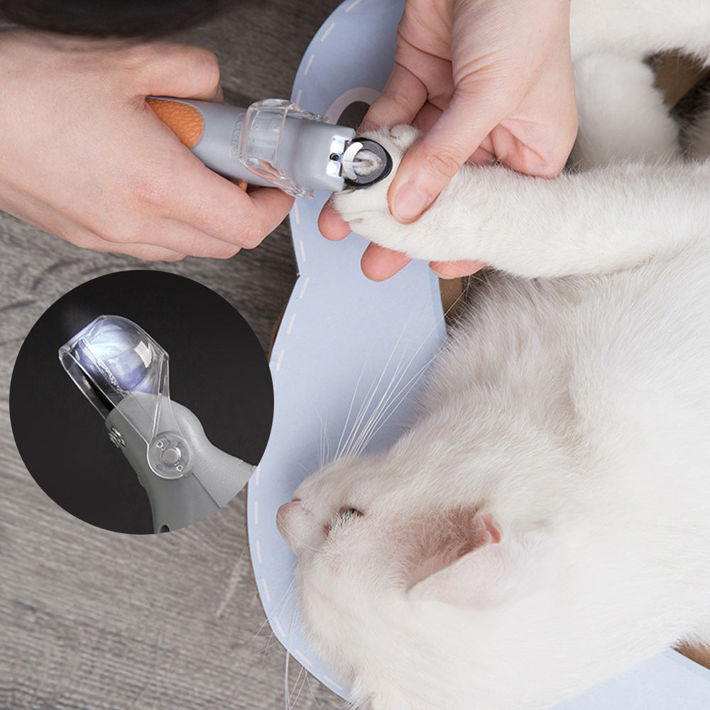 Professional Pet Nail Clipper Scissors With Light.