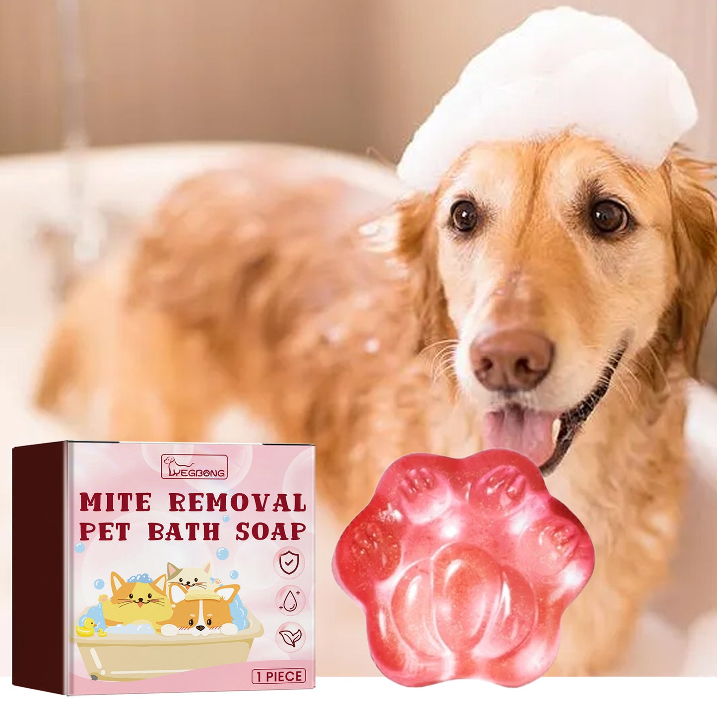 Pet Removal Soap Hair Smoothing Body Washing.