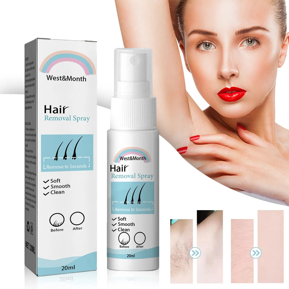 20ml Permanent Hair Removal Spray Painless Legs Arm Hair.