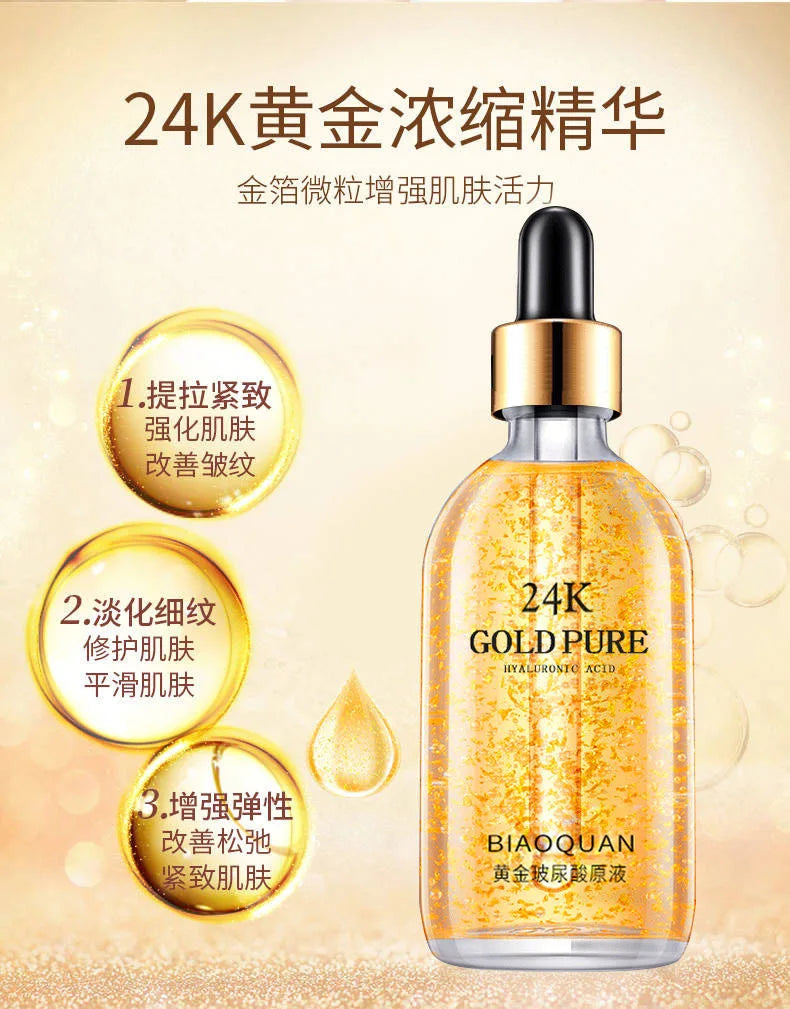 Gold Hyaluronic Acid Nicotinamide Face Serum.