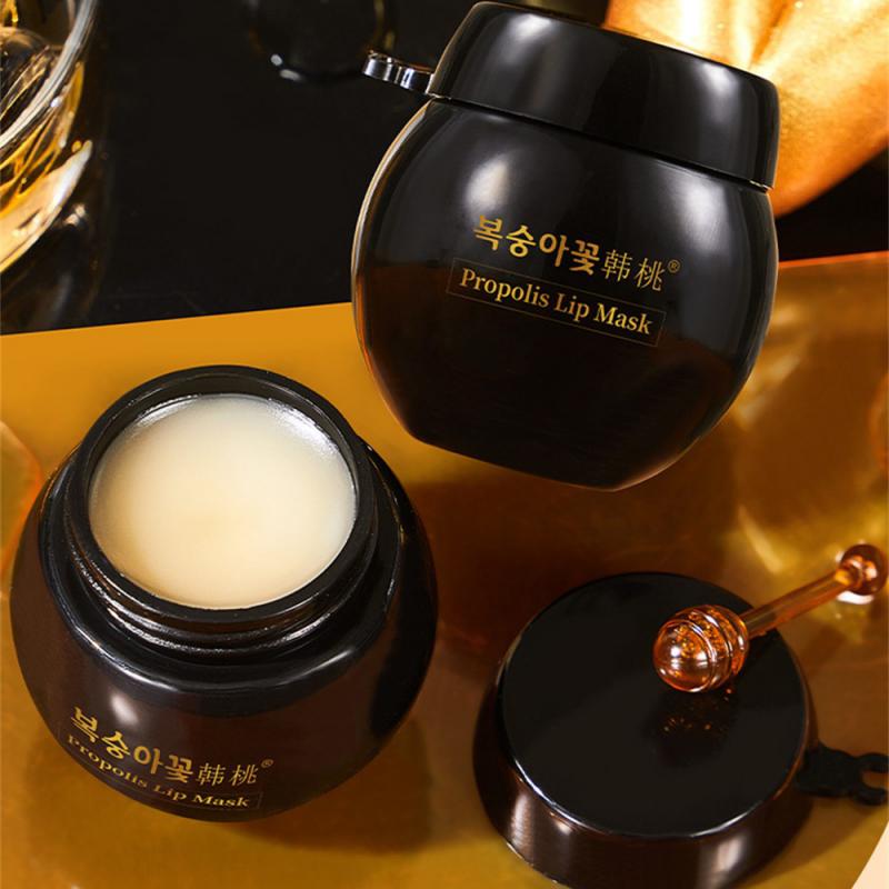 Propolis Lip Mask With Lip Brush Moisturizing Repair Lip.