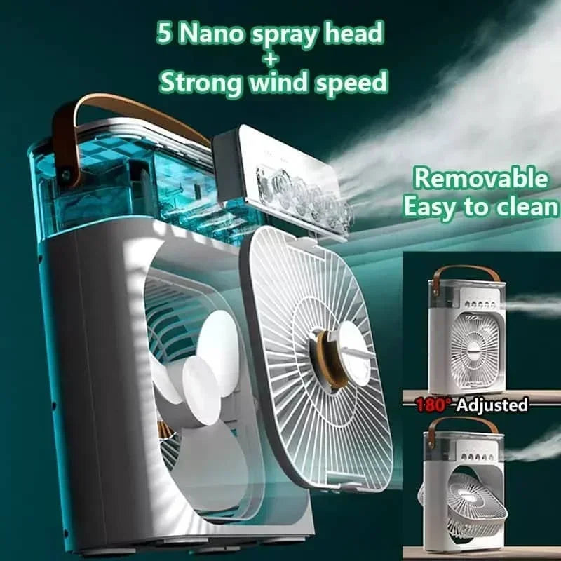 Portable Humidifier Air Conditioner Fan Household.