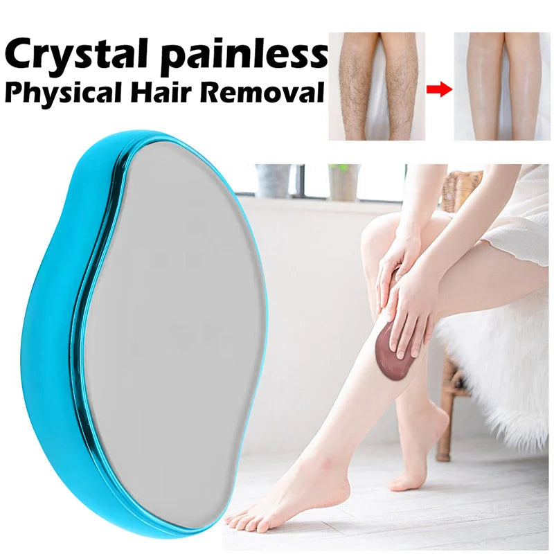 Physical Hair Removal Instrument Glass Grinder Depilator for Women.