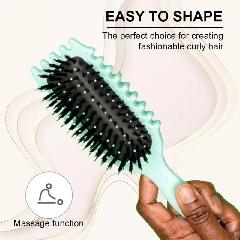 Curls Styling Brush Bristle Detangling Hair.