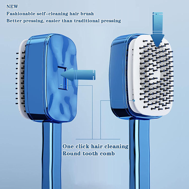 Self Cleaning Hair Brush for Women Cleaning.